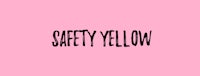 safety yellow on a pink background